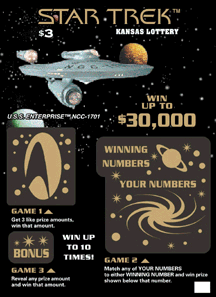 Lottery Collectors Star Trek Lottery Scratch Off Ticket Link