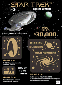 Lottery Collectors Star Trek Lottery Scratch Off Ticket Link